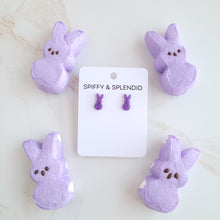 Load image into Gallery viewer, Glitter Bunny Studs - Purple
