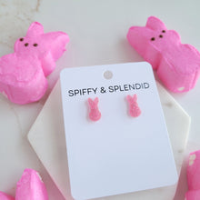 Load image into Gallery viewer, Glitter Bunny Studs - Pink