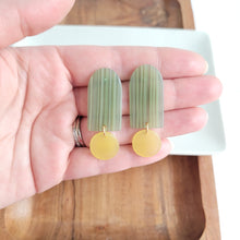 Load image into Gallery viewer, Rory Earrings - Sage &amp; Lemon