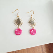 Load image into Gallery viewer, Solana Earrings - Raspberry