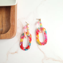Load image into Gallery viewer, Chrissy Earrings - Rainbow Confetti