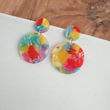 Load image into Gallery viewer, Addy Earrings - Rainbow Confetti