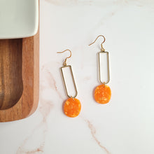 Load image into Gallery viewer, Mila Earrings - Tangerine Orange