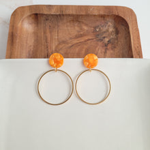 Load image into Gallery viewer, Amelia Earrings - Tangerine Orange