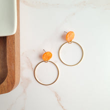 Load image into Gallery viewer, Amelia Earrings - Tangerine Orange