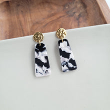 Load image into Gallery viewer, Mia Mini Earrings - Black &amp; White
