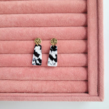 Load image into Gallery viewer, Mia Mini Earrings - Black &amp; White
