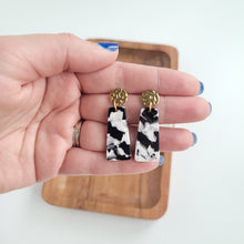 Load image into Gallery viewer, Mia Mini Earrings - Black &amp; White