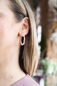 Posey Hoops - Coral
