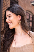 Load image into Gallery viewer, Iris Earrings - Brown Dot
