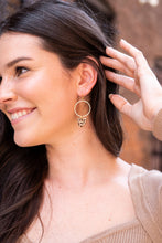 Load image into Gallery viewer, Iris Earrings - Brown Dot
