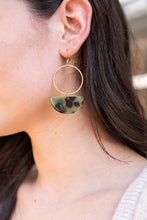 Load image into Gallery viewer, Reese Earrings - Olive Tortoise