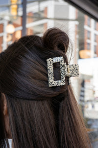 Carly Hair Claw - Black Dot