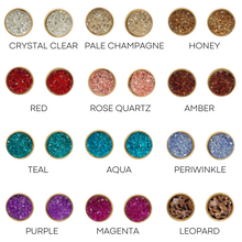 Load image into Gallery viewer, Geode Druzy Studs - Periwinkle
