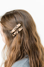 Load image into Gallery viewer, Eleanor Hair Clips- Blonde Tortoise